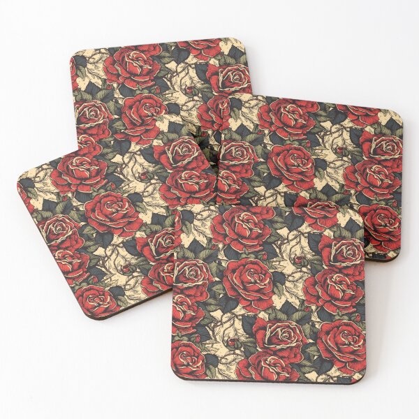 Item preview, Classic Sailor Jerry-Style Rose Pattern | Bold and Traditional Design designed and sold by MerikDigital.