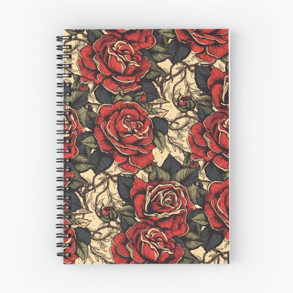 Item preview, Classic Sailor Jerry-Style Rose Pattern | Bold and Traditional Design designed and sold by MerikDigital.