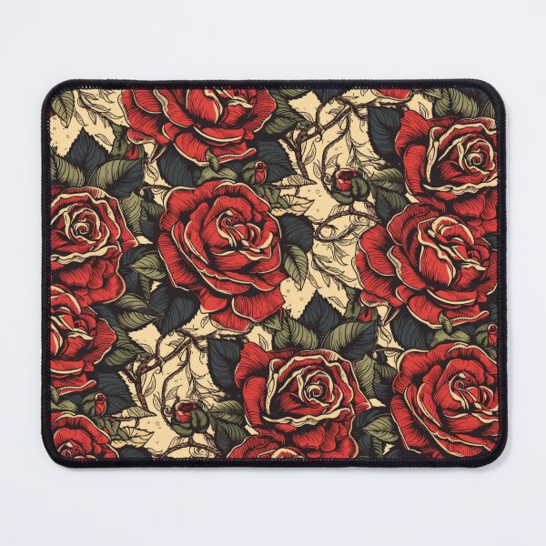 Item preview, Classic Sailor Jerry-Style Rose Pattern | Bold and Traditional Design designed and sold by MerikDigital.