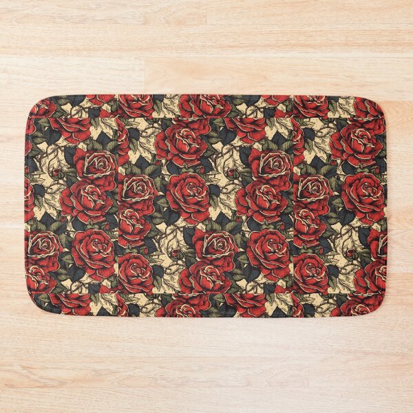 Item preview, Classic Sailor Jerry-Style Rose Pattern | Bold and Traditional Design designed and sold by MerikDigital.