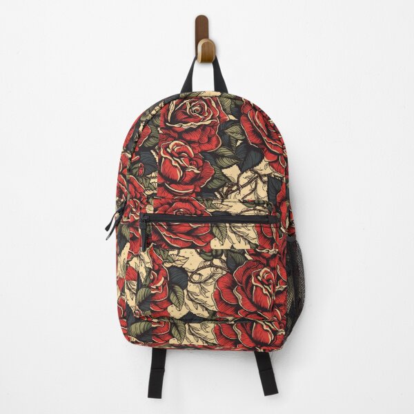 Item preview, Classic Sailor Jerry-Style Rose Pattern | Bold and Traditional Design designed and sold by MerikDigital.