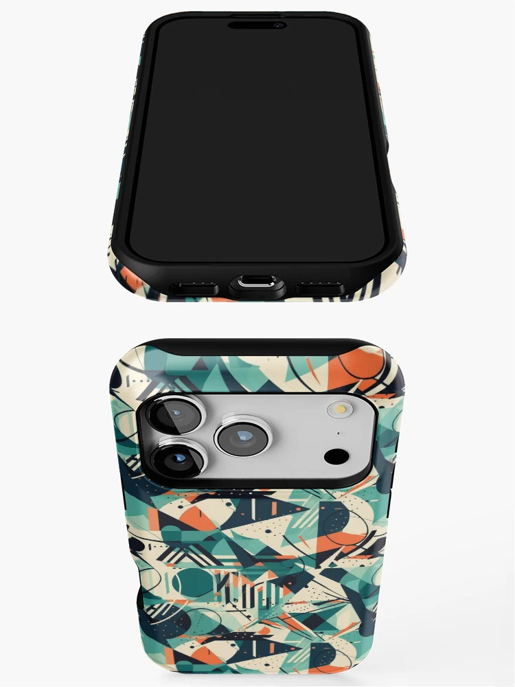 Thumbnail 3 of 4, iPhone Case, Geometric shapes pattern designed and sold by PatternSummit.