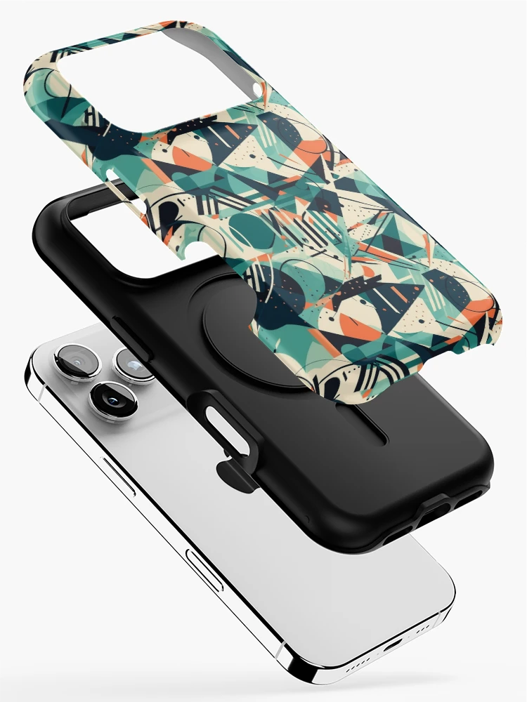 Thumbnail 2 of 4, iPhone Case, Geometric shapes pattern designed and sold by PatternSummit.