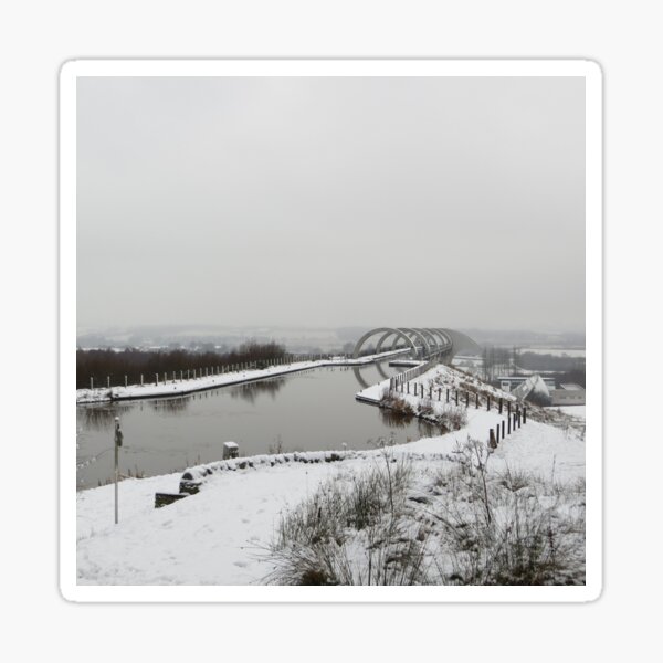 Item preview, Winter Day at Falkirk Wheel designed and sold by LynneBlair.