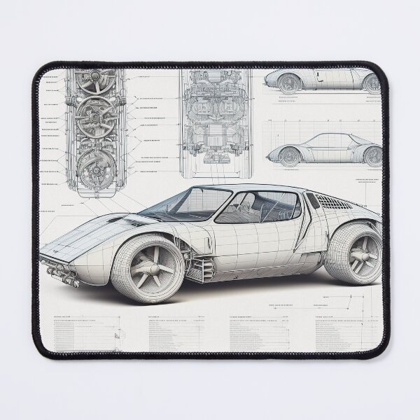 Item preview, 1982 Concept Car - Engineering Blueprint  designed and sold by RETRO1985.