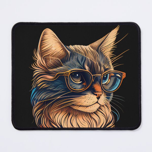 Item preview, Cute Cat in Spectacles designed and sold by MTJ-Mushrooms.