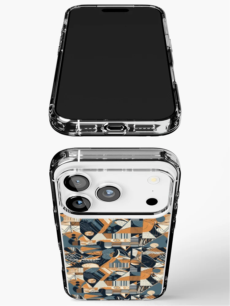Thumbnail 3 of 5, iPhone Case, Geometric shapes pattern designed and sold by PatternSummit.
