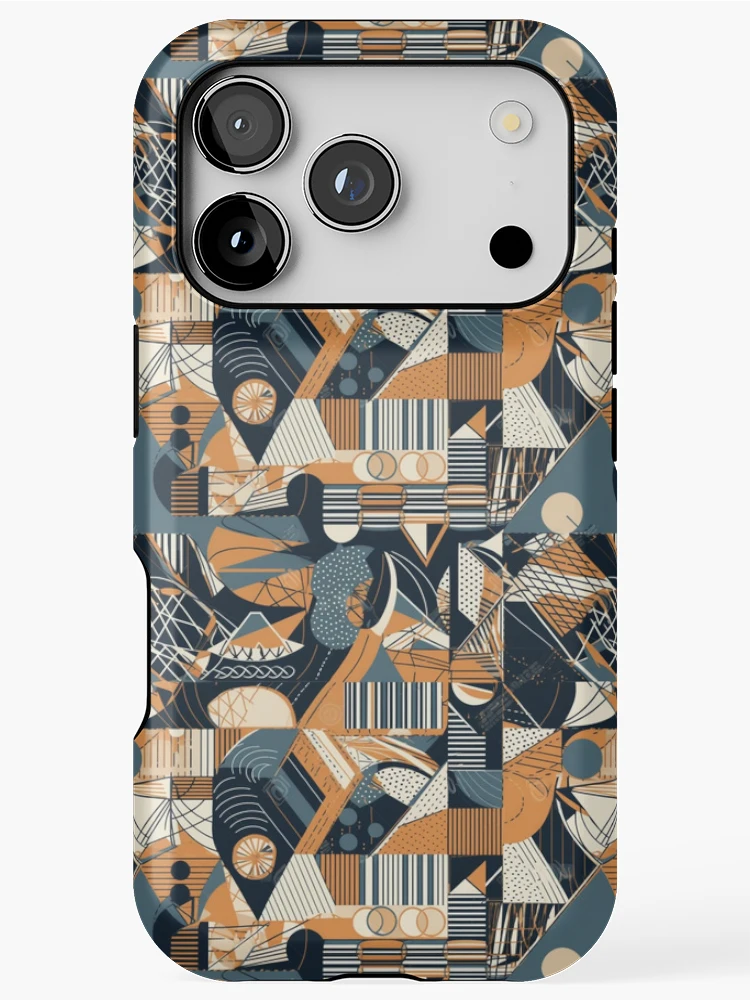 Thumbnail 1 of 4, iPhone Case, Geometric shapes pattern designed and sold by PatternSummit.