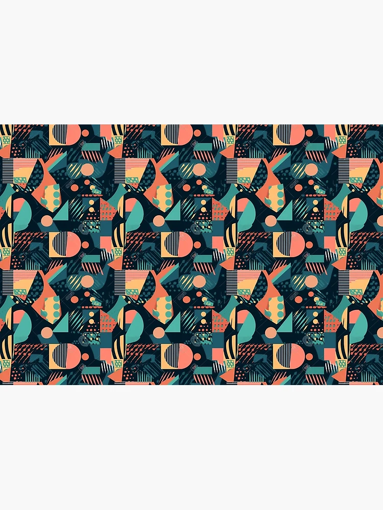 Thumbnail 3 of 3, Journal, Geometric shapes pattern designed and sold by PatternSummit.