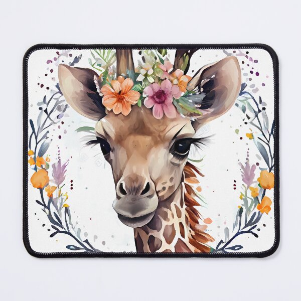 Item preview, Giraffe Watercolour Digital Art Illustration designed and sold by MTJ-Mushrooms.
