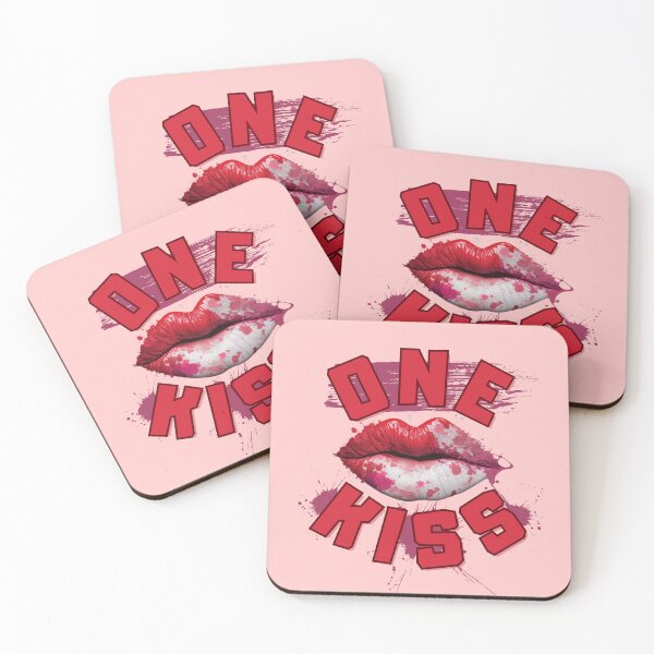 Item preview, Red-pink Lips One Kiss designed and sold by yangs-wear.