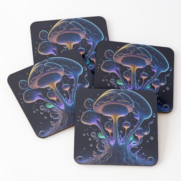 Item preview, Glowing Mushroom #13 Part of the Glowing Mushroom Collection designed and sold by Psychedelic Psychos.