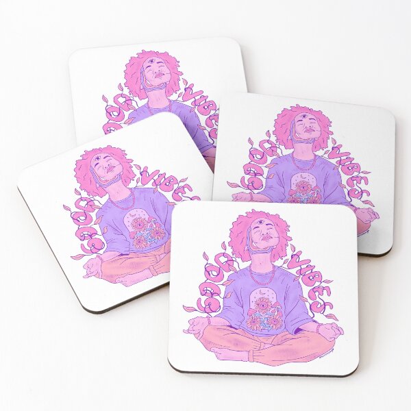 Item preview, Good Vibes girl in yoga pose designed and sold by MantraKaya.