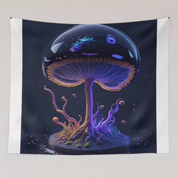 Aperçu de l'œuvre Glowing Mushroom #14 Part of the Glowing Mushroom Collection créée et vendue par Psychedelic Psychos.