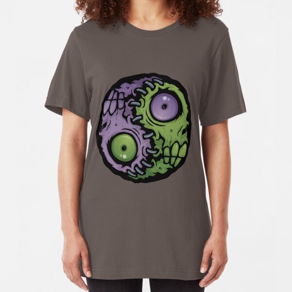 Zombie Yin-Yang Slim Fit T-Shirt