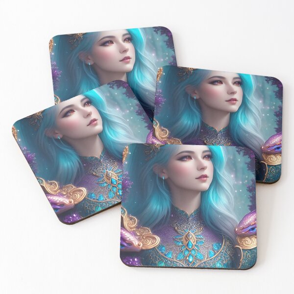 Item preview, Portrait of a fantasy woman - Dragon Lady designed and sold by AysuDesign.