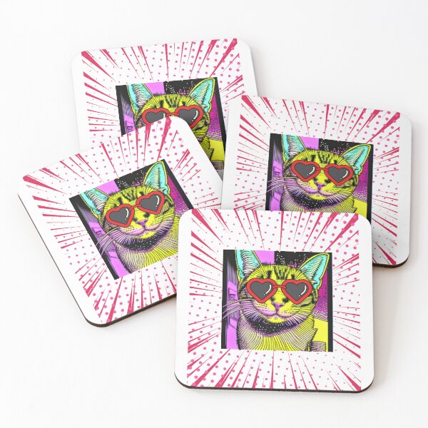 Item preview, pop art cat designed and sold by monaesane.
