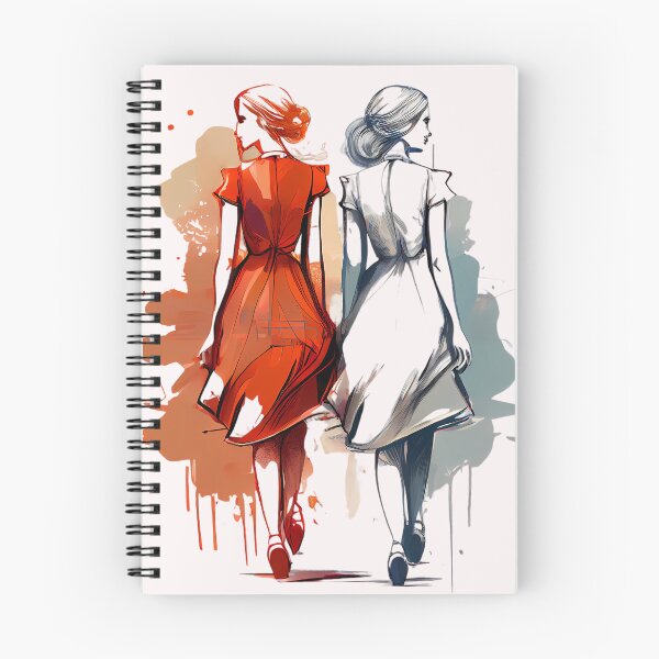 Artikelvorschau, Two Confident Ladies : Digital Illustration entworfen und verkauft von MTJ-Mushrooms.