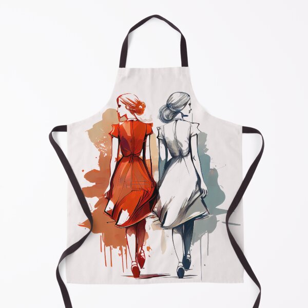 Artikelvorschau, Two Confident Ladies : Digital Illustration entworfen und verkauft von MTJ-Mushrooms.