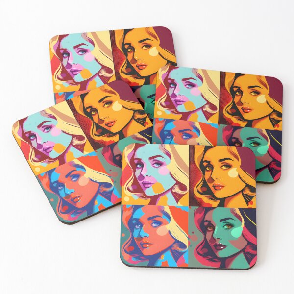 Item preview, Beautiful Women In PopArt Style 3 designed and sold by giggles-omg.