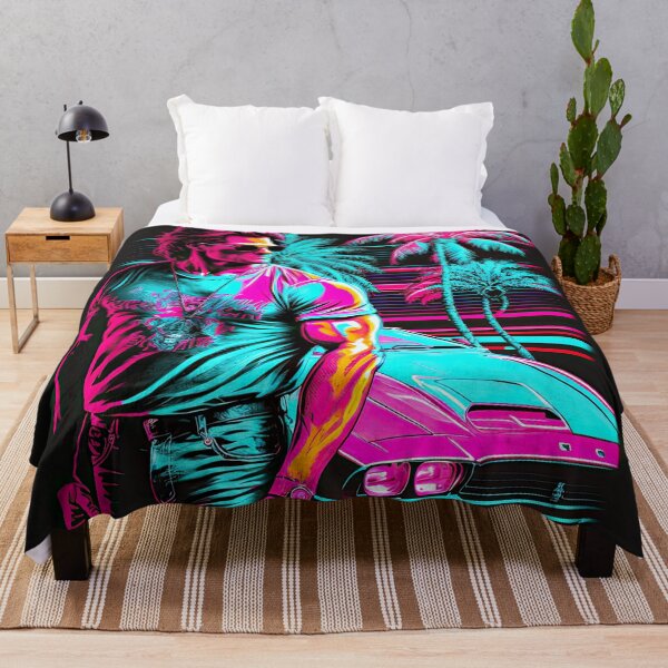 Artikelvorschau, 1980 Miami Vice Hyper Retro Neon Shift - Rückblende entworfen und verkauft von RETRO1985.