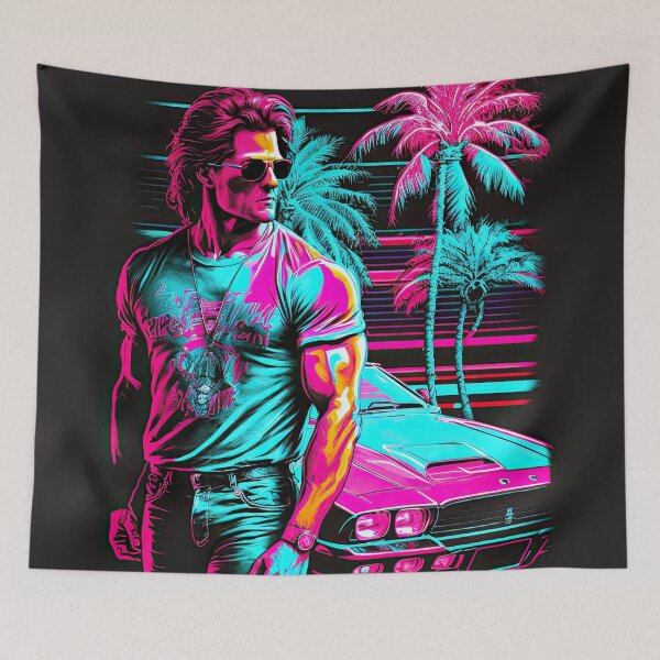 Artikelvorschau, 1980 Miami Vice Hyper Retro Neon Shift - Rückblende entworfen und verkauft von RETRO1985.