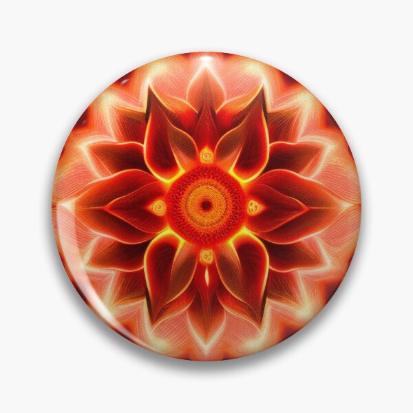 Item preview, Fiery Red Lotus Abstract Design Pattern designed and sold by iDWebArt.
