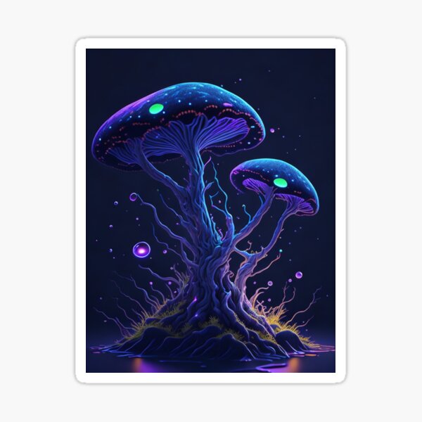 Glowing Mushroom #20 Part of the Glowing Mushroom Collection Sticker