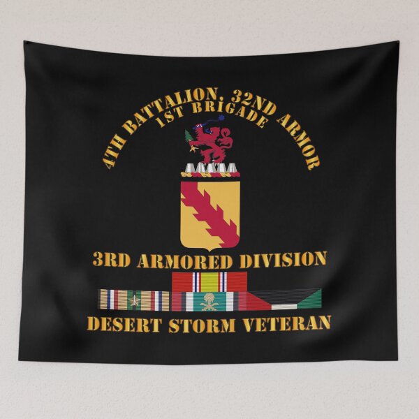 Item preview, Army - 4th Bn, 32nd Armor - 3rd Armored Divi - Desert Storm Veteran designed and sold by Military Insignia Products.