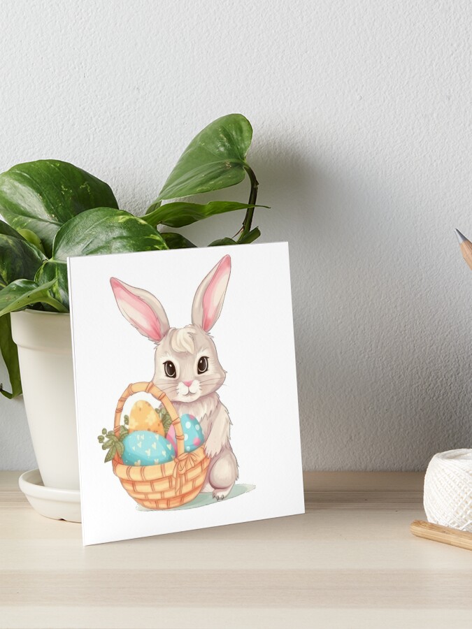 The Cutest Easter Bunny Painting for Kids to Make - Projects with Kids