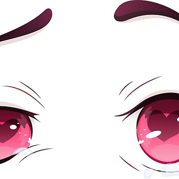Set anime eyes, anime girl eyes, anime style eyes, mouth in anime style,  open mouth at the anime style, set for Valentines Day Stock Vector