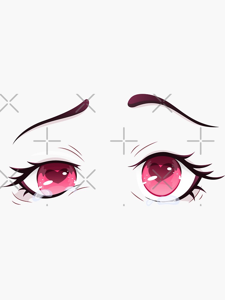 anime style eyes, amorous look, valentine's day, Anime eyes, anime girl  eyes, anime style eyes PNG, manga, kawaii  Sticker for Sale by SkadhiEir