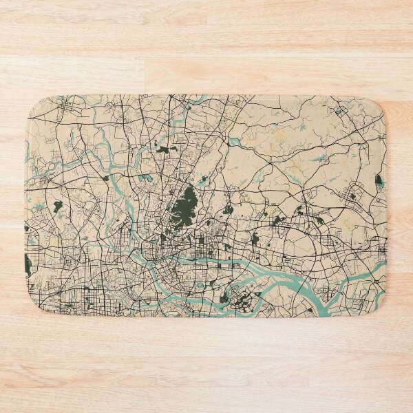 Item preview, Guangzhou City Map of Guangdong, China - Vintage designed and sold by deMAP.