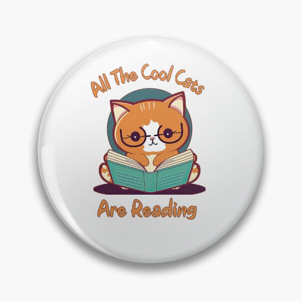 Item preview, Cute Reader Cat designed and sold by HappyLifeCreate.