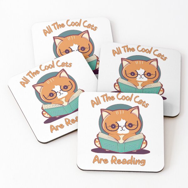 Item preview, Cute Reader Cat designed and sold by HappyLifeCreate.