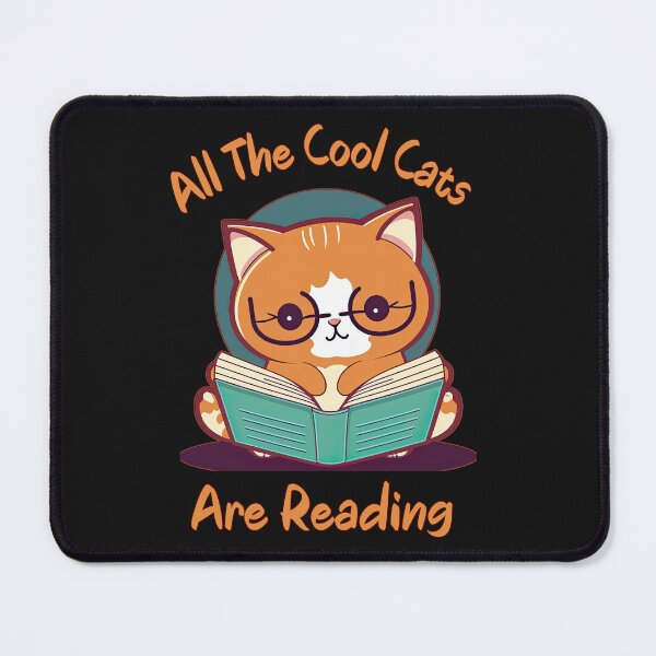 Item preview, Cute Reader Cat designed and sold by HappyLifeCreate.