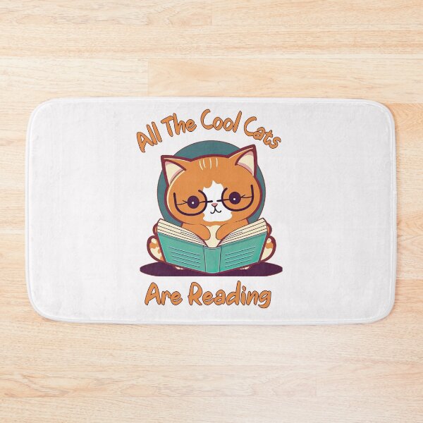 Item preview, Cute Reader Cat designed and sold by HappyLifeCreate.