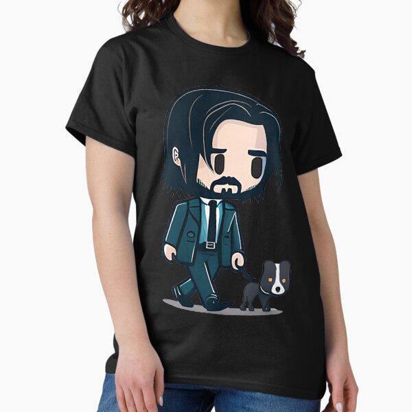 Artikel-Vorschau von Zeichentrickfilm John Wick mit Hund, designt und verkauft von UrbanChillz.