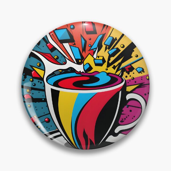 Item preview, Coffee Cup In PopArt Style 1 designed and sold by giggles-omg.