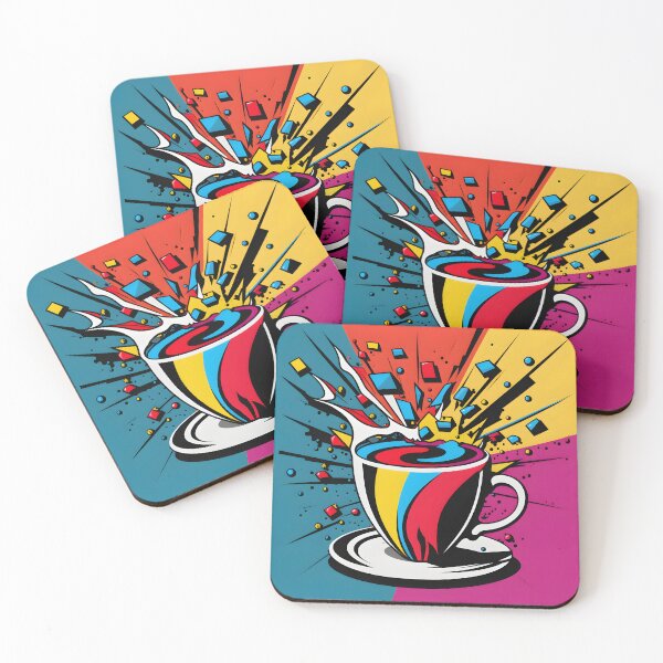 Item preview, Coffee Cup In PopArt Style 1 designed and sold by giggles-omg.