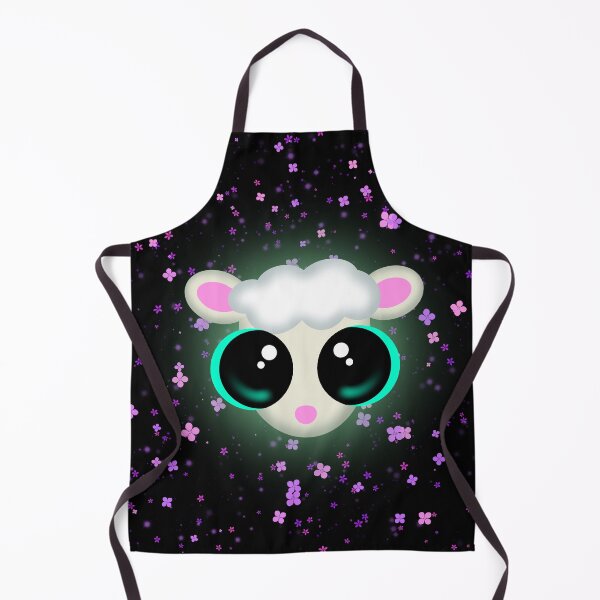 Item preview,  Cute Little Big Eyed Lamb With Flowers designed and sold by JMDesignHouse.