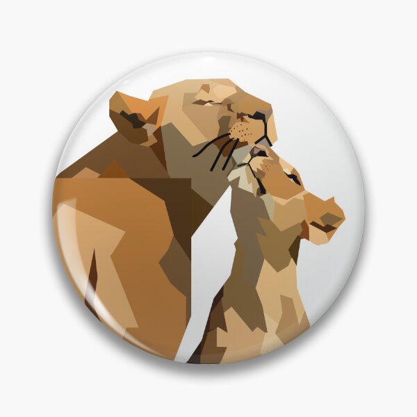 Item preview, My geometric Lion drawing designed and sold by Blondiabshop.