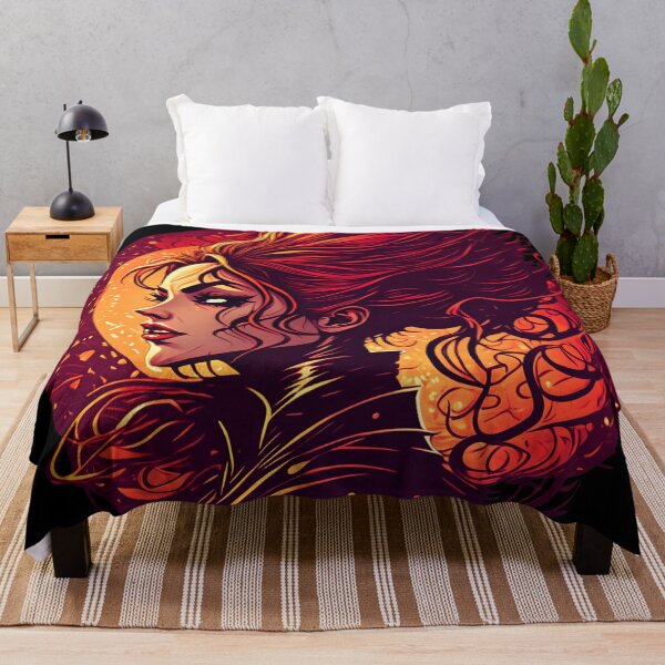 Item preview, Fiery Woman: Graphic Novel Superheroine Surrounded by Flames designed and sold by ByteyCreatives.