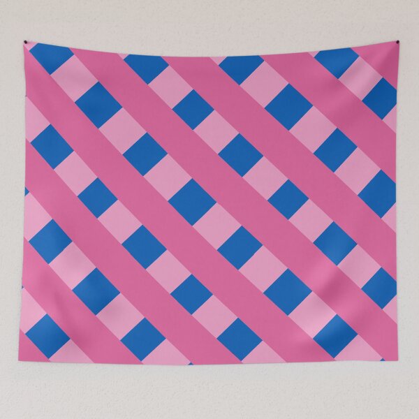 Item preview, Pink&blue stripes pattern designed and sold by viewtl.