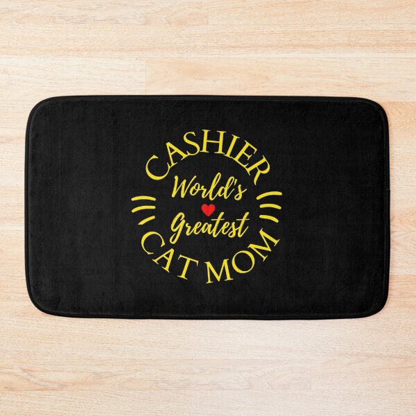 Item preview, Worlds Greatest Cashier And Cat Mom designed and sold by McThingummy.