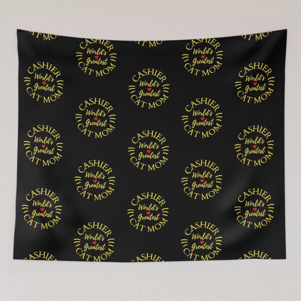 Item preview, Worlds Greatest Cashier And Cat Mom designed and sold by McThingummy.