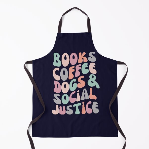 Item preview, Books And Coffee And Dogs And Social Justice Retro designed and sold by SunfullyYours.
