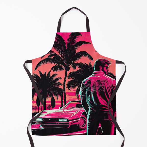Item preview, Miami Vice Ferrari Tropical Dreamscape designed and sold by RETRO1985.