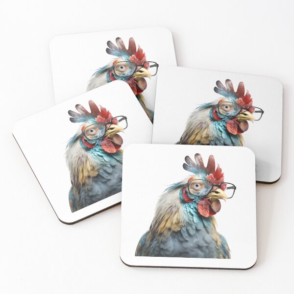 Item preview, Funny Rooster in Glasses designed and sold by ekachar.