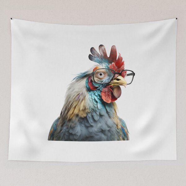 Item preview, Funny Rooster in Glasses designed and sold by ekachar.